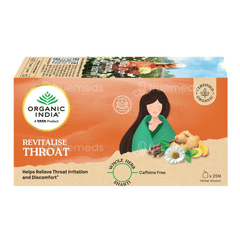 Organic India Revitalise Throat Tea Bags 25
